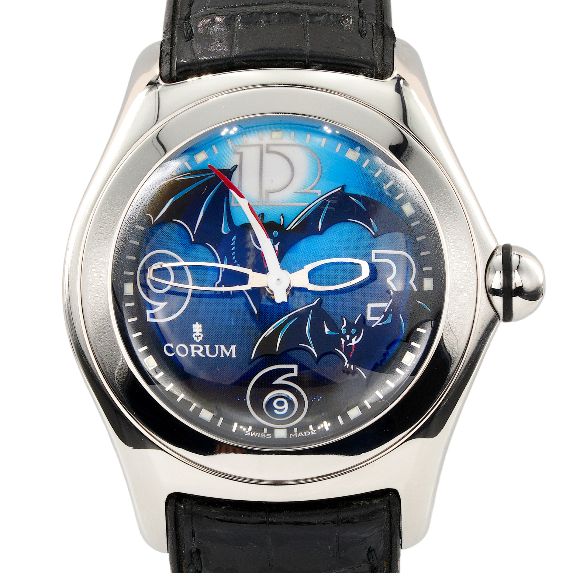 Mens Corum Stainless Steel Limited Edition Bat Bubble Watch  display picture 2