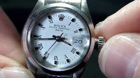 How to Wind and Set a Ladies Rolex Date Non-Quickset Watch