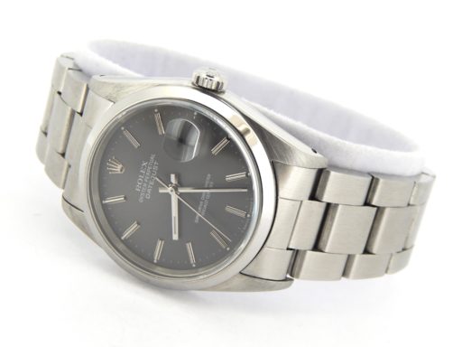 Rolex Stainless Steel Datejust 16200 Gray, Slate -9