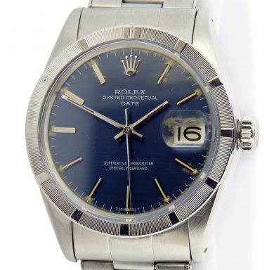 Rolex Stainless Steel Date 1501 Blue -1