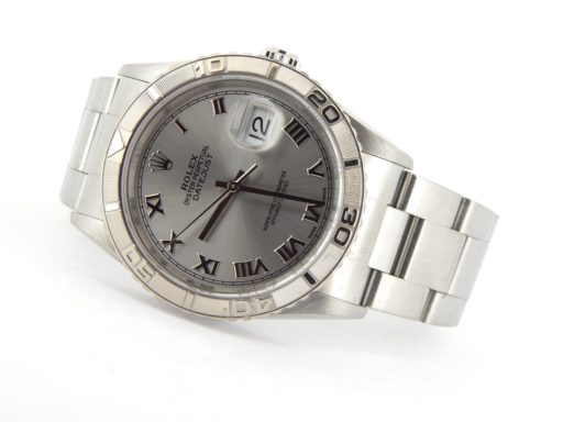 Rolex Stainless Steel Datejust 16264 Silver Turn-O-Graph-7