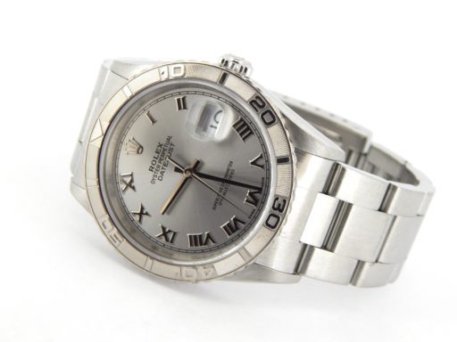 Rolex Stainless Steel Datejust 16264 Silver Turn-O-Graph-8