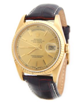 Rolex 18K Yellow Gold Day-Date President 18238 Champagne -8