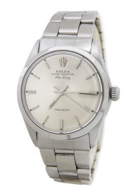 Rolex Stainless Steel Air-King 5500 Silver -7