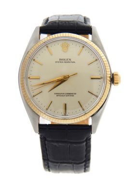 Rolex Two-Tone Oyster Perpetual 1005 Cream -7