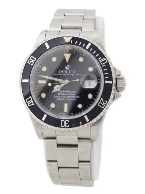 Rolex Stainless Steel Submariner 16610 Black -7