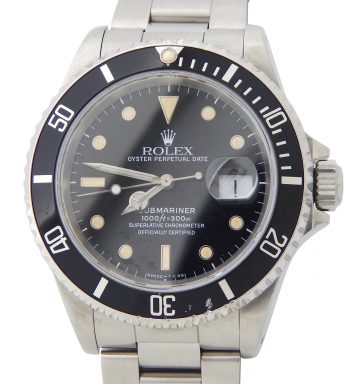Rolex Stainless Steel Submariner 16610 Black -1