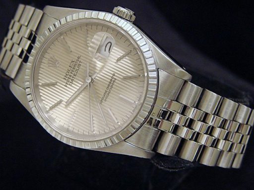 Rolex Stainless Steel Datejust 16220 Silver -5