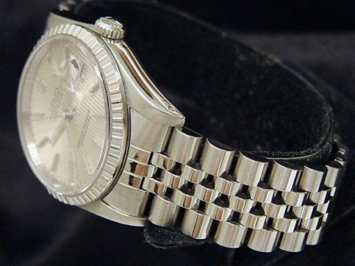 Rolex Stainless Steel Datejust 16220 Silver -4