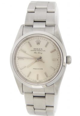 Rolex Stainless Steel Air-King 14000 Silver -6