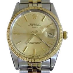 Mens Rolex Two-Tone Date Champagne 15053