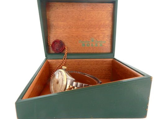 Rolex Two-Tone Datejust 6605 Cream, Silver -4