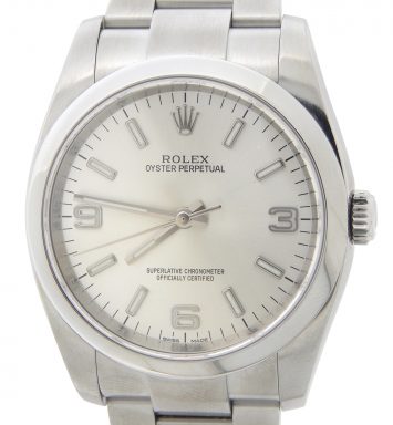 Rolex Stainless Steel Oyster Perpetual 116000 Silver Arabic-1