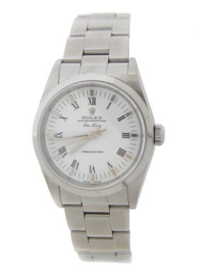 Rolex Stainless Steel Air-King 14000M White Roman-9