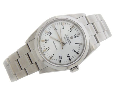 Rolex Stainless Steel Air-King 14000M White Roman-7