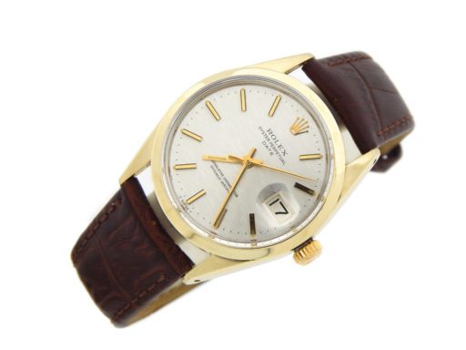 Rolex Gold Shell Date 1550 Silver-10