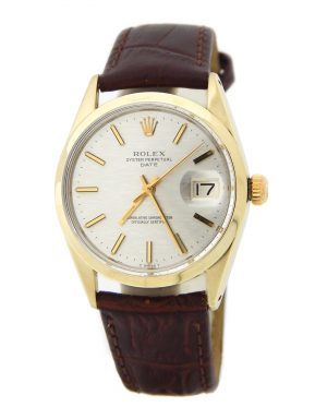Rolex Gold Shell Date 1550 Silver-11