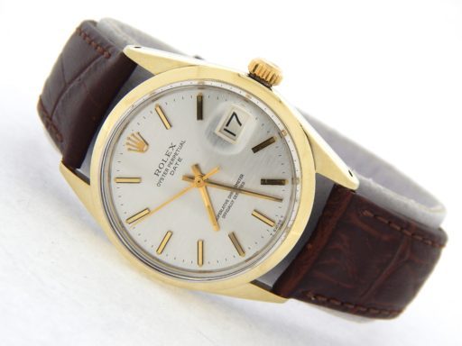 Rolex Gold Shell Date 1550 Silver-8