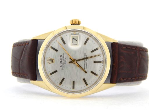 Rolex Gold Shell Date 1550 Silver-7