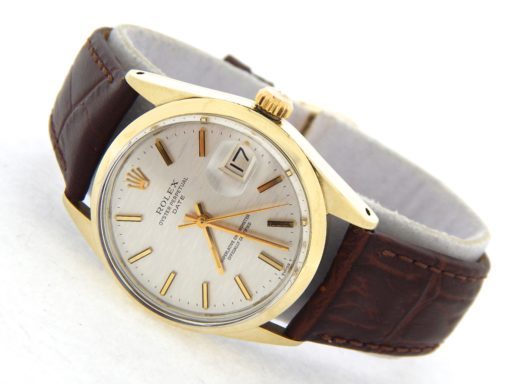 Rolex Gold Shell Date 1550 Silver-6