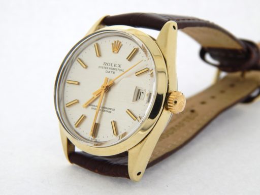 Rolex Gold Shell Date 1550 Silver-5