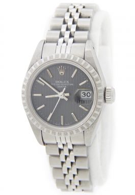 Rolex Stainless Steel Date 69240 Gray, Slate -7