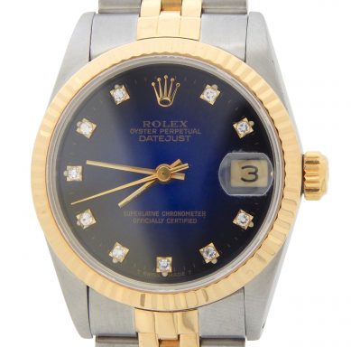 Rolex Two-Tone Datejust 68273 Blue Diamond-1