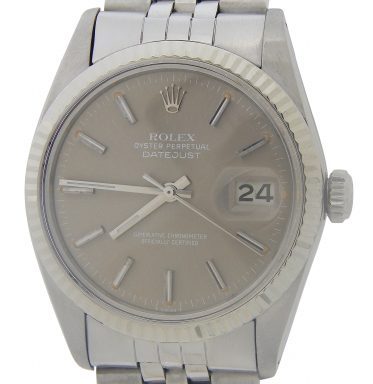 Rolex Stainless Steel Datejust 16014 Slate -1