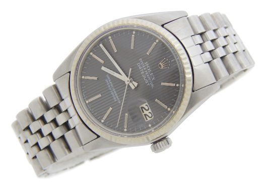 Rolex Stainless Steel Datejust 16014 Gray, Slate -6