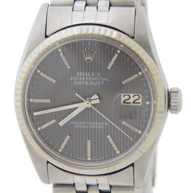 Rolex Stainless Steel Datejust 16014 Gray, Slate -1