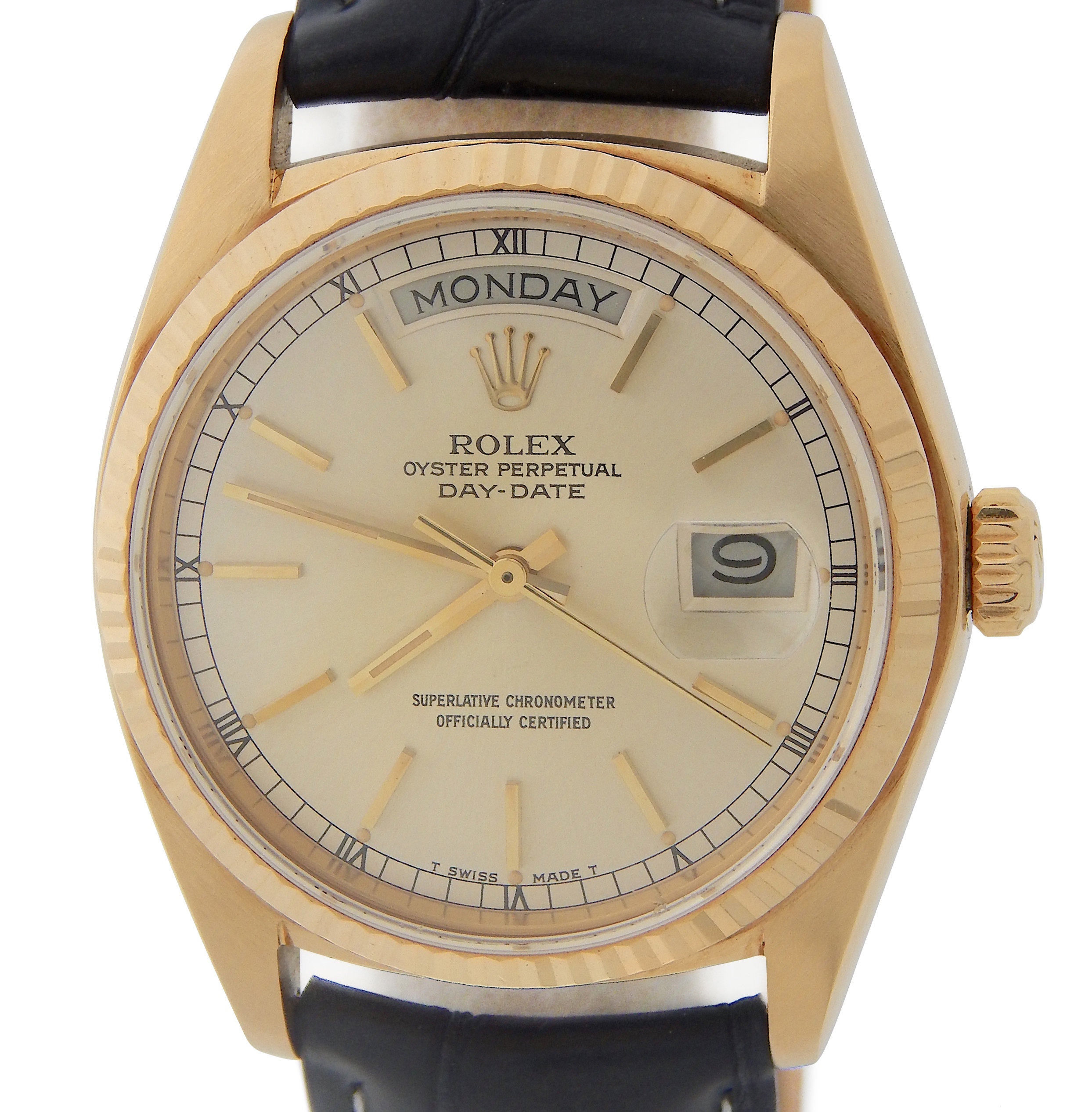 Rolex oyster perpetual day date t swiss made clearance t