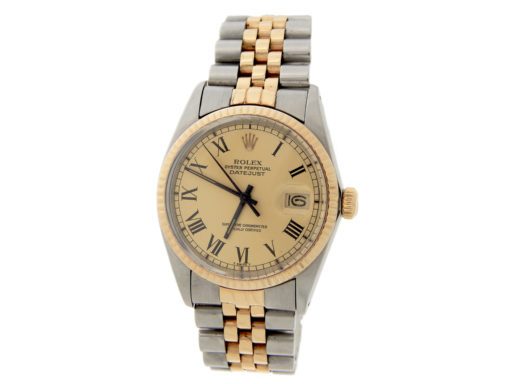 BeckerTime - Mens Rolex 16013 Rolex Two-Tone Datejust 16013 Champagne Roman-7