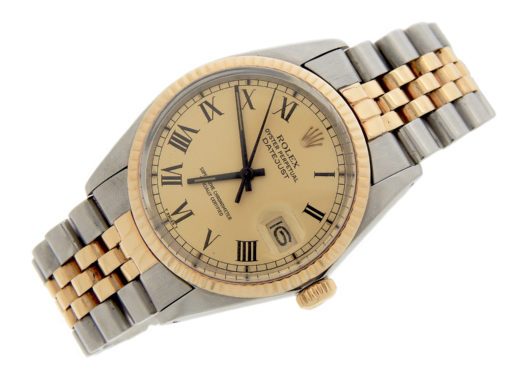 BeckerTime - Mens Rolex 16013 Rolex Two-Tone Datejust 16013 Champagne Roman-6