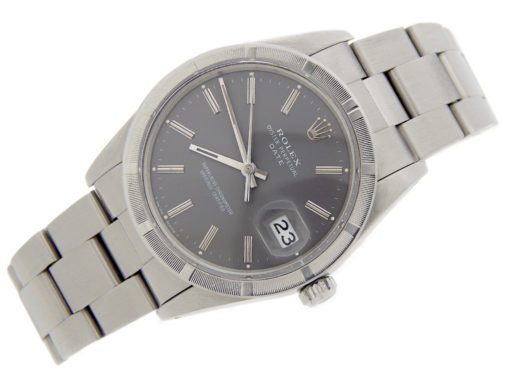 Rolex Stainless Steel Date 15010 Gray, Slate -6