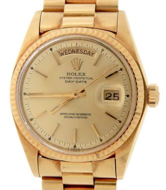 Rolex 18K Yellow Gold Day-Date President 1803 Champagne -1