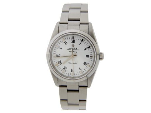 Rolex Stainless Steel Air-King 14000M White Roman-7