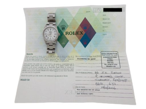 Rolex Stainless Steel Air-King 14000M White Roman-2