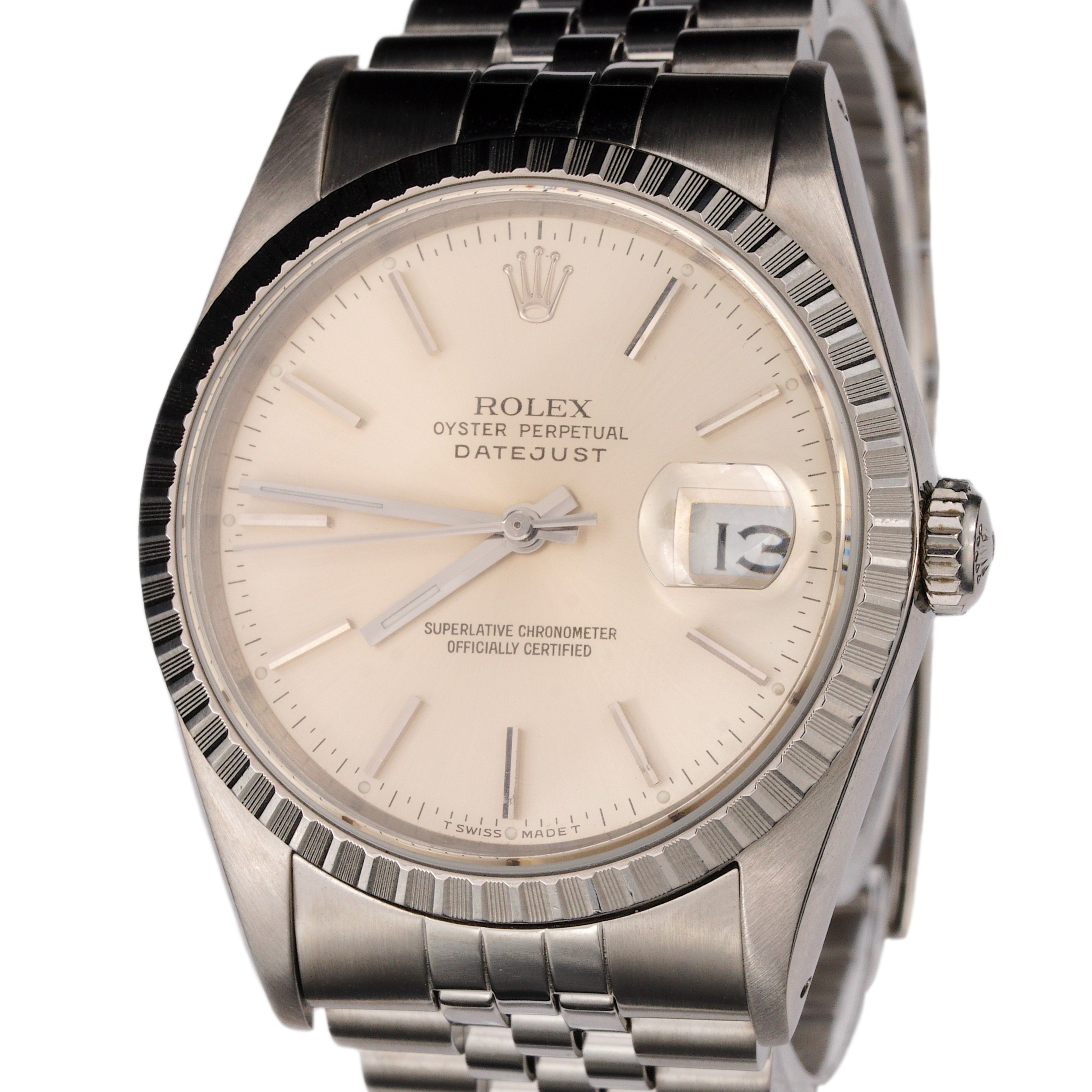 Rolex 1990 Pre-owned Oyster Perpetual Datejust 35mm - Silver