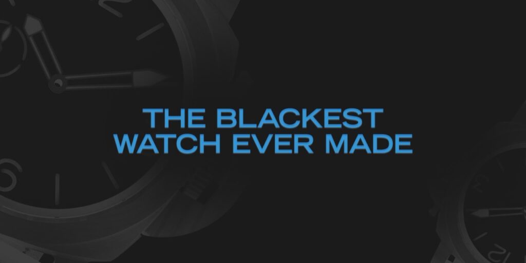 The Blackest Watch Ever Made