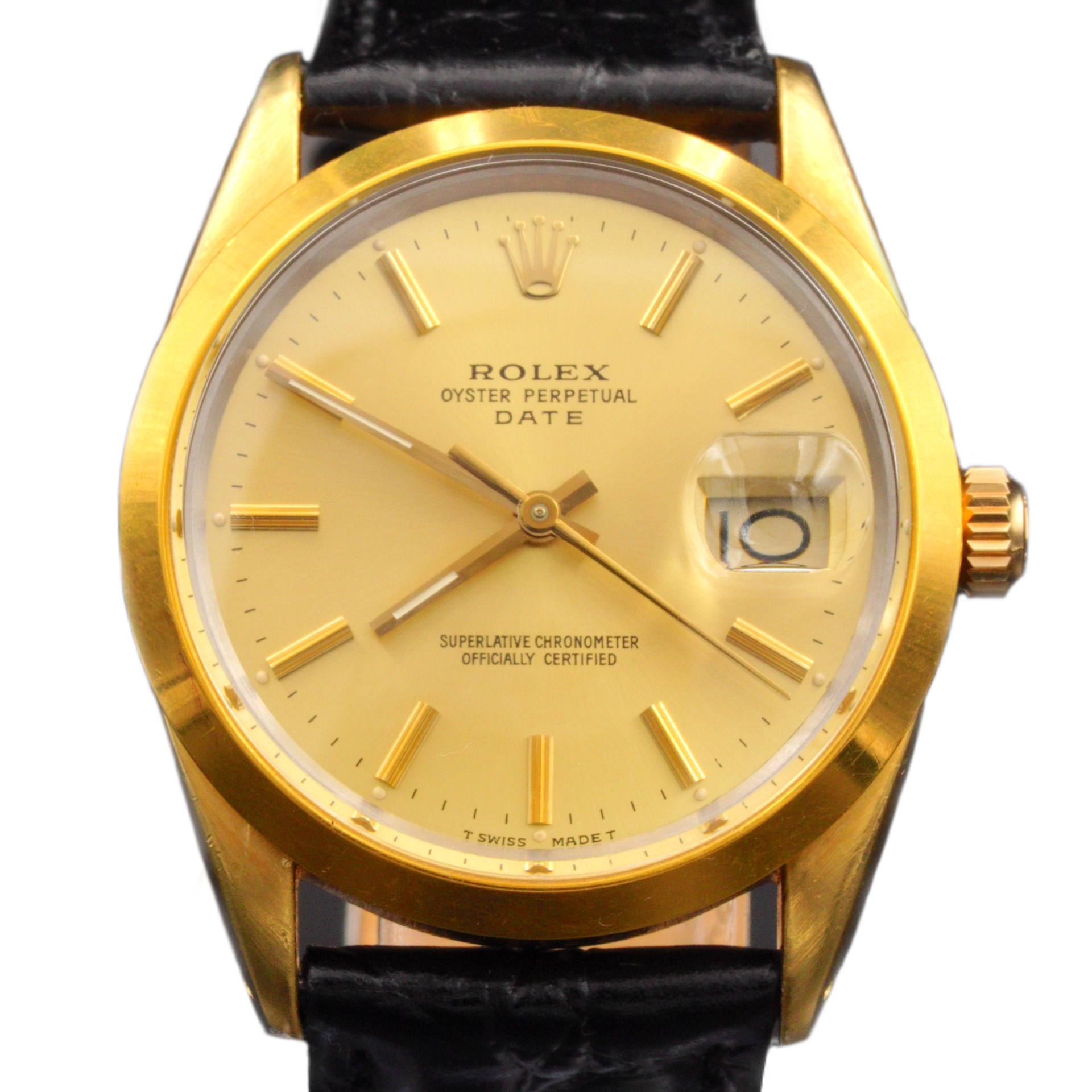 Rolex 9Count (375) real Gold case Watch with gold filled band. FIRM PRICE. Rolex Watch | Rolex Datejust 36mm - Nugget Men main image 3