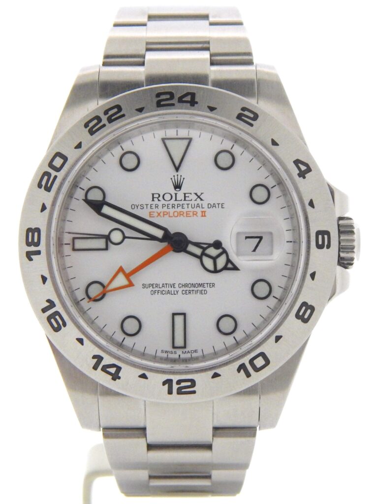 Mens Rolex Stainless Steel Explorer II 42mm White 216570