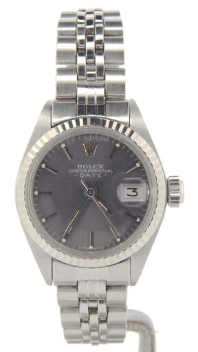 Ladies Rolex Stainless Steel Date Slate 6917