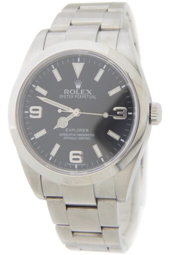 Mens Rolex Stainless Steel Explorer I Watch 214270