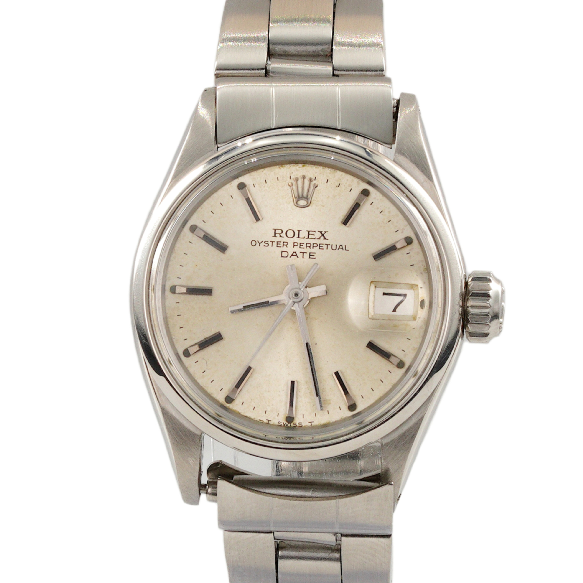 Ladies Rolex Date Ref. 6516 Stainless Steel Silver Dial Watch (SKU