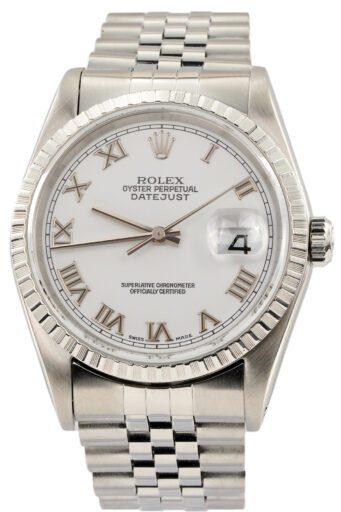 Mens Rolex Stainless Steel Datejust Watch 16220