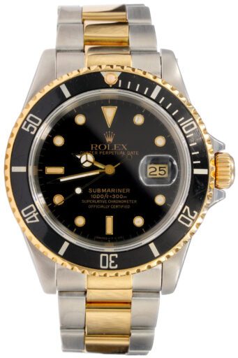 Mens Rolex Two-Tone Submariner 16613