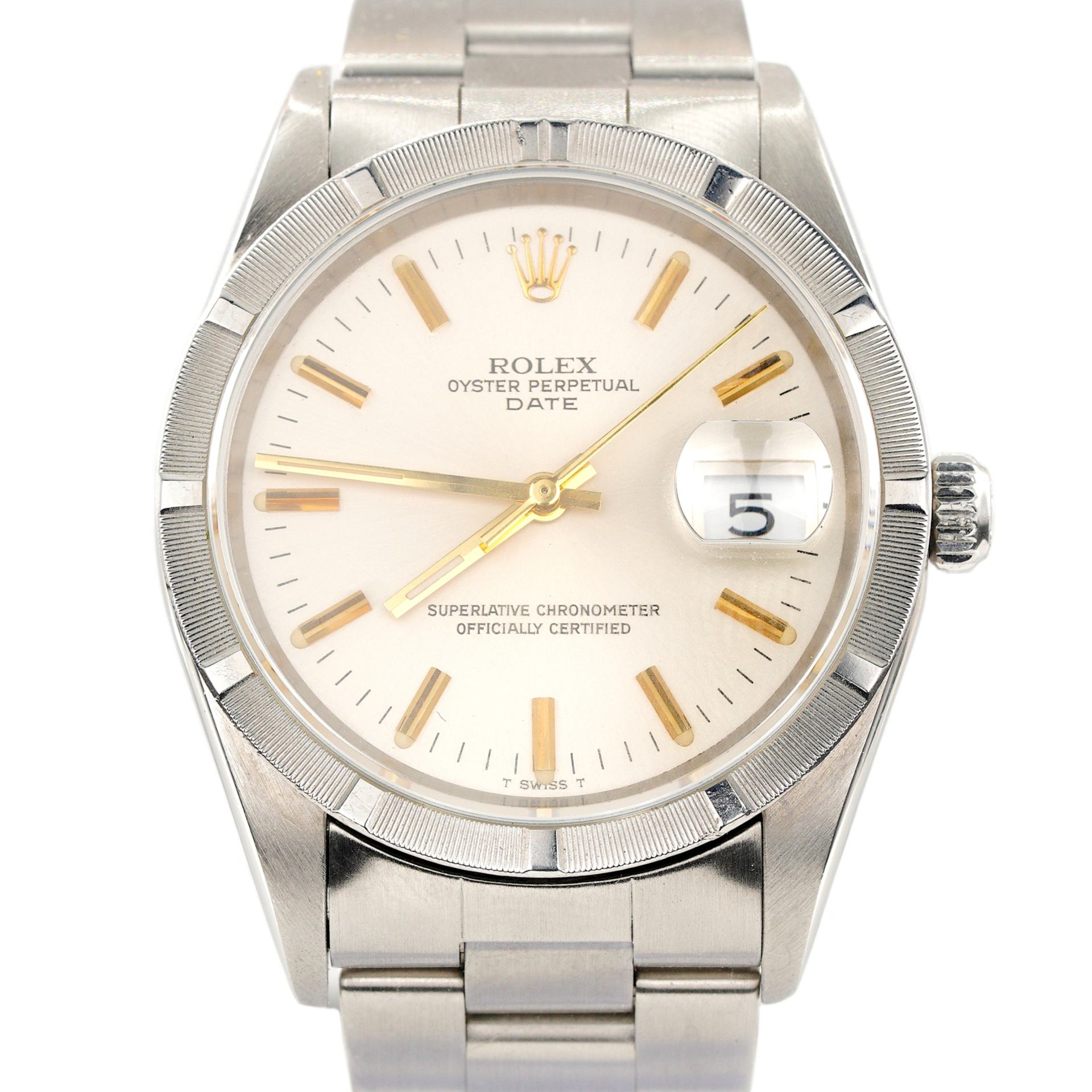 minxfoams様 Mens Rolex Stainless Steel Date Watch Silver Dial Oyster Band